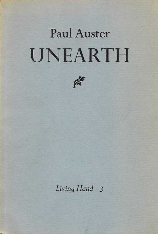 [Book #29027] Unearth. Paul AUSTER